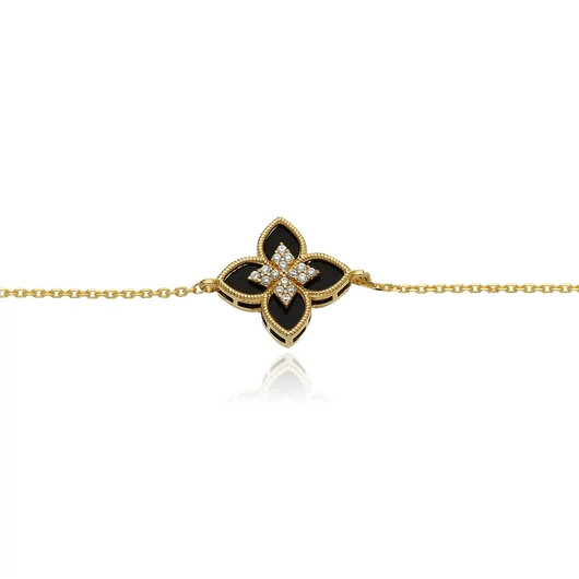 Arany virág karlánc 20 cm - 07S118-5