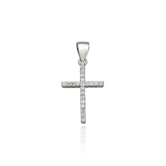 Ezüst kereszt medál - 09137-13