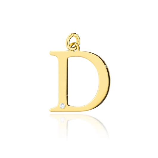 Arany "D" betű medál - Z069-Z-585-B0.005-D