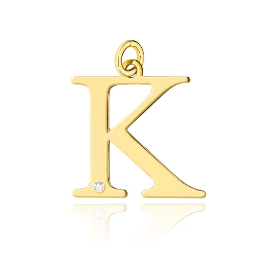 Arany "K" betű medál - Z069-Z-585-B0.005-K