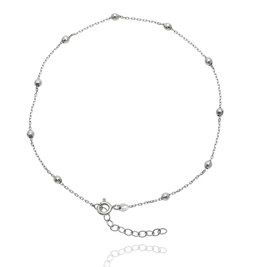 Fehér arany bokalánc 26 cm - 249-FA01-DIACAVF