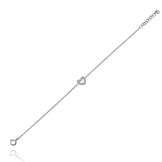 Ezüst szív karlánc 20 cm - 07118-161