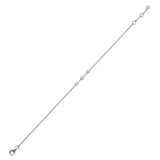 Fehér arany karlánc 18 cm - B54816