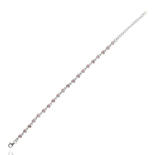 Ezüst szív karlánc 21 cm - 07118-191