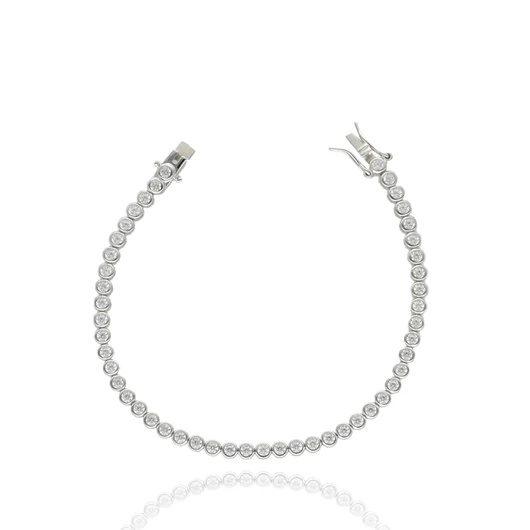 Ezüst tenisz karkötő 20 cm - 07224-13