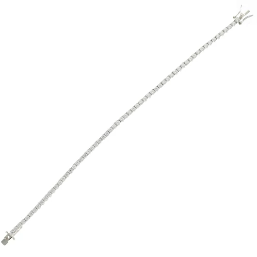 Ezüst tenisz karkötő 19 cm - 07224-5