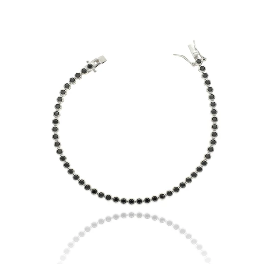 Ezüst tenisz karkötő 20 cm - 07224-6