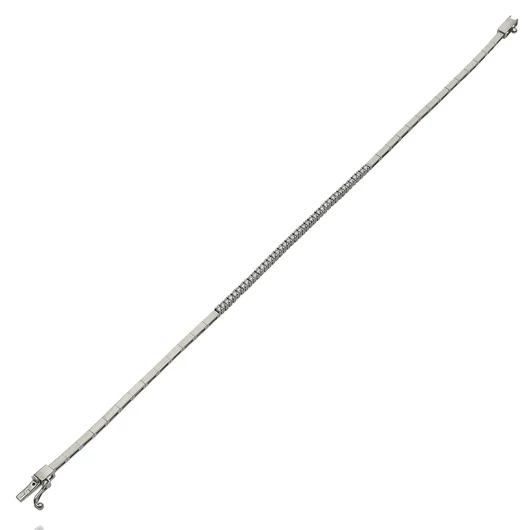 Fehér arany karkötő 18 cm - A1043
