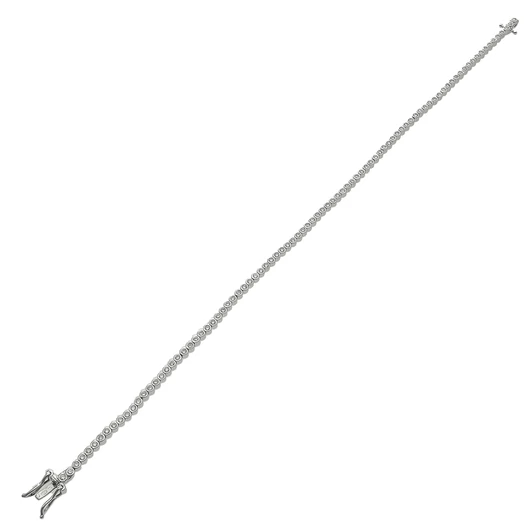 Fehér arany karlánc 19 cm - B49024