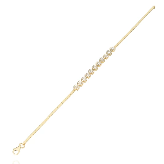 Arany karkötő 18 cm - A07S118kövesvirág