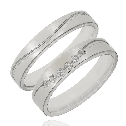 Ezüst női karikagyűrű 50-es méret - 408/N/50-DB