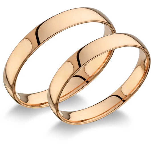 Rosé arany női karikagyűrű 50-es méret - C35V/N/50-D