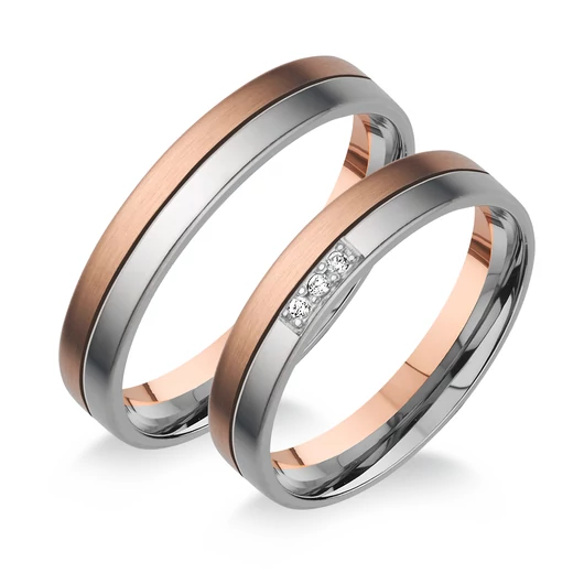 Rosé arany férfi karikagyűrű 60-as méret - H404/60-DB