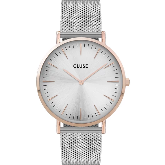 Cluse Boho Chic Mesh Rose Gold Silver női óra - CW0101201006