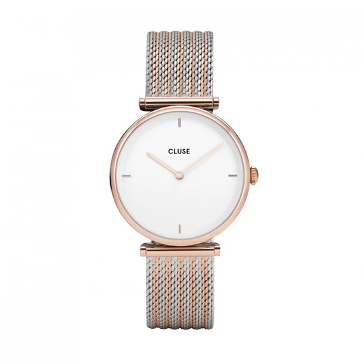 Cluse Triomphe Rose Gold Bicolour Mesh női óra - CW0101208001