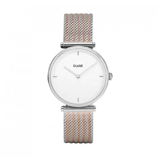 Cluse Triomphe Silver Bicolour Mesh női óra - CW0101208003