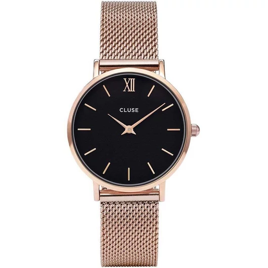 Cluse Minuit Mesh Rose Gold Black női óra - CW0101203003