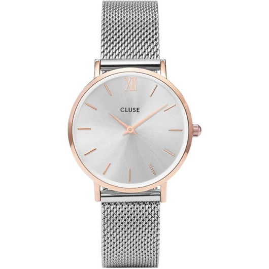 Cluse Minuit Mesh Rose Gold Silver női óra - CW0101203004