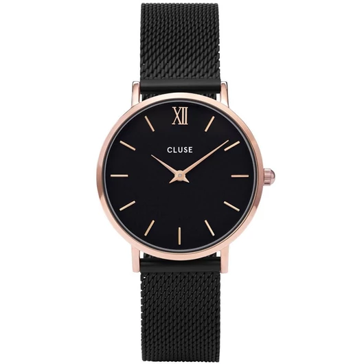 Cluse Minuit Mesh Rose Gold Black női óra - CW0101203024