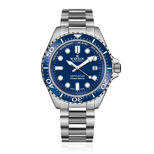 Edox Neptunian Grande Réserve Automatic férfi óra - 80801-3BUM-BUIN