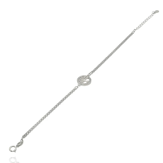 Ezüst Életfa karlánc 17 cm - 07118-53