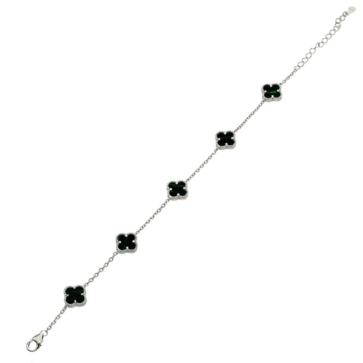 Ezüst lóhere karlánc 21 cm - 07221-10