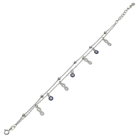 Ezüst karkötő 21 cm - 07118-17