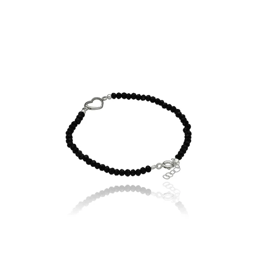 Ezüst szív karlánc 18 cm - 07118-84