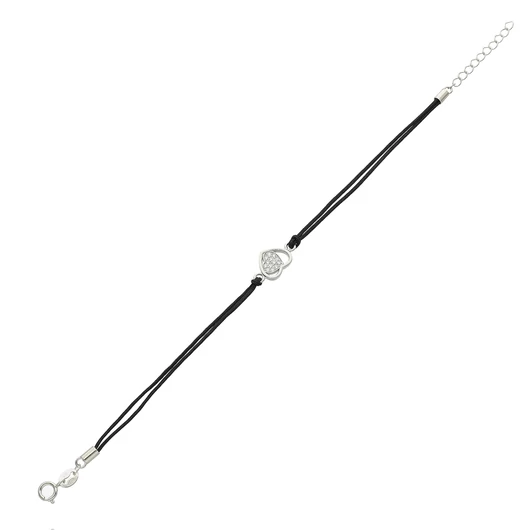 Ezüst szív karkötő 16 cm - 07BL139-02