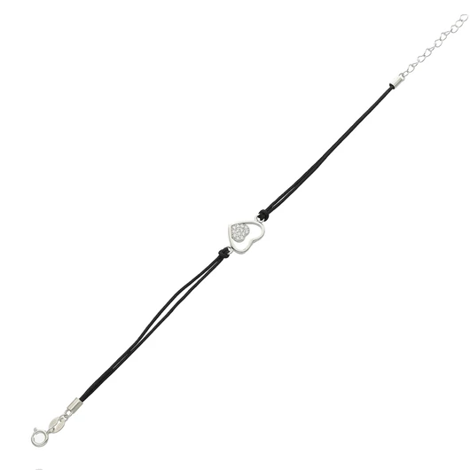 Ezüst szív karkötő 16 cm - 07BL139-05