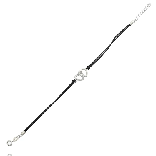 Ezüst szív karkötő 16 cm - 07BL139-08