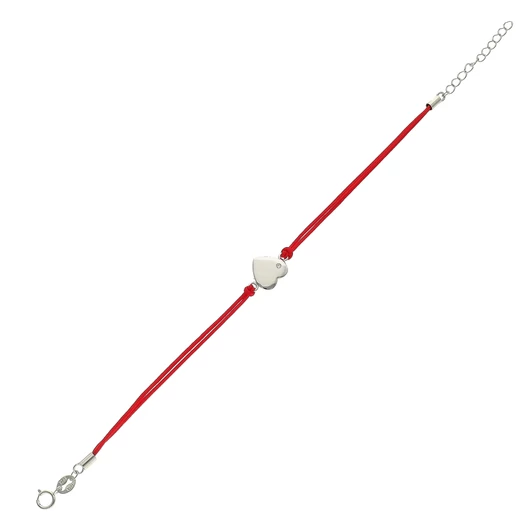 Ezüst szív karkötő 16 cm - 07RED139-04