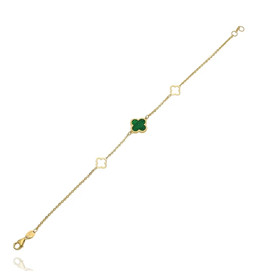 Arany lóhere karlánc 18 cm - 129-LP59-VER-BR-CLKL