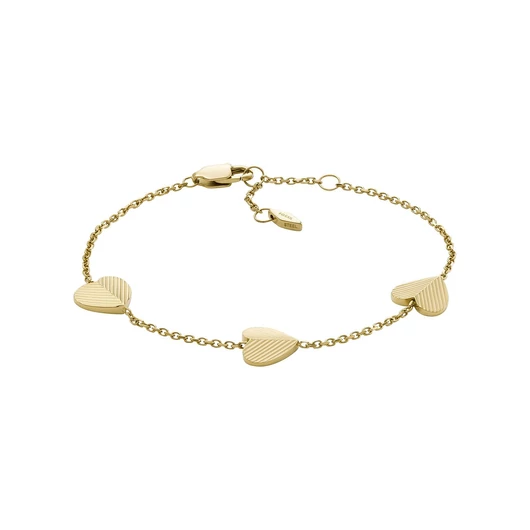 Fossil Harlow Linear Texture szív női karkötő - JF04653710