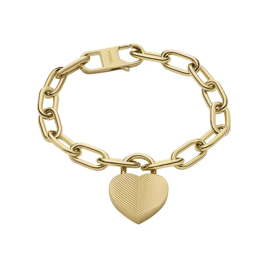 Fossil Harlow Linear Texture szív női karkötő - JF04658710