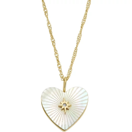 Fossil Sutton Radiant Love szív női nyaklánc - JF04731710