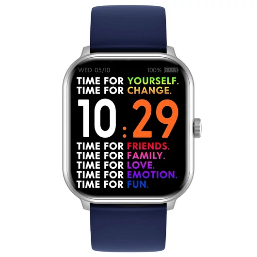Ice-Watch Ice Smart One Silver Tone/Navy Medium okosóra - 021412
