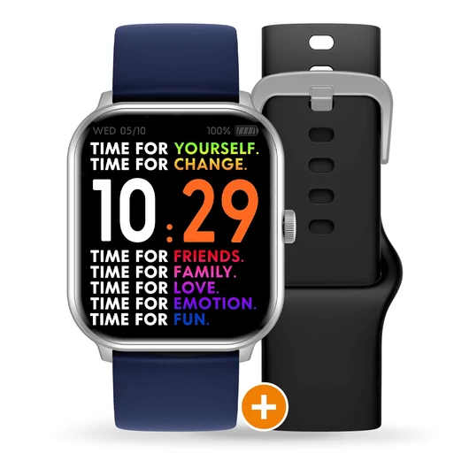 Ice-Watch Ice Smart One Silver Navy Black Medium okosóra - 022437