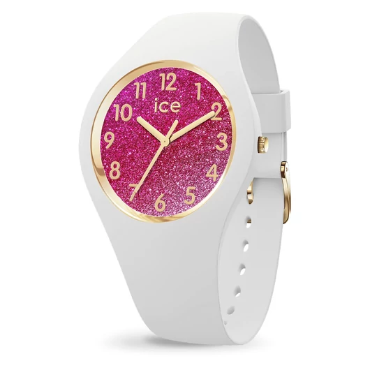 Ice-Watch Ice Glitter White Pink Small óra - 022572