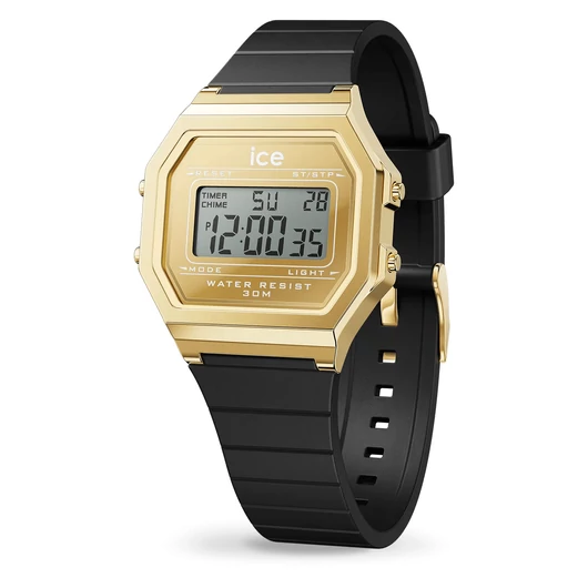 Ice-Watch Ice Digit Retro Black Gold Small óra - 022731