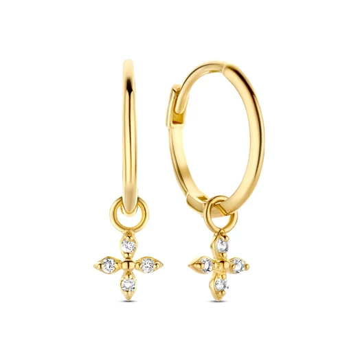 Jackie Gold Dentelle karikák arany fülbevaló - JKE22.263