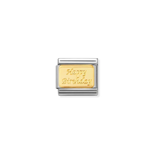 Nomination "Happy Birthday" charm - 030121-09