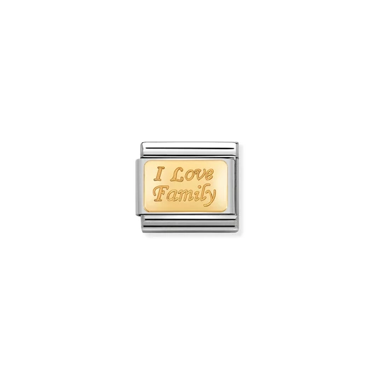 Nomination "I love Family" charm - 030121-33