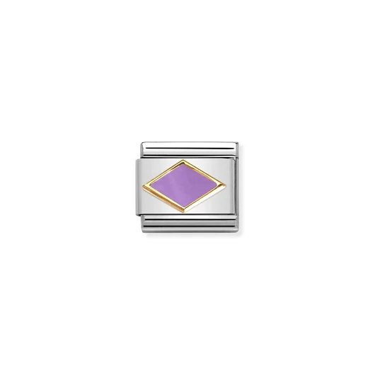 Nomination "Lila rombusz" charm - 030285-50