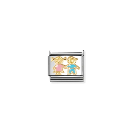 Nomination "Lány & Fiú terstvér" charm - 030272-92