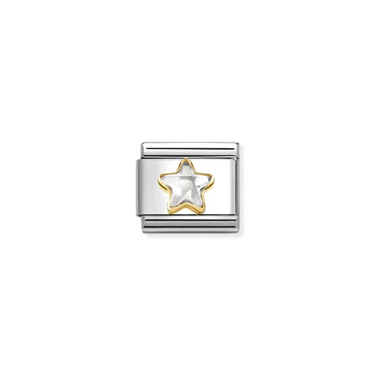 Nomination "Fehér csillag" charm - 030614-010