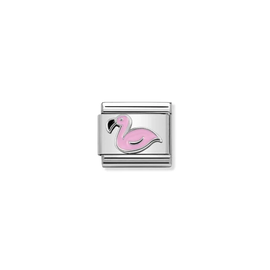 Nomination "Rózsaszín Flamingó" charm - 330202-43