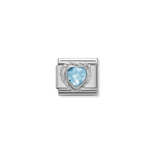 Nomination "Kék szív" charm - 330603-006