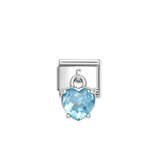 Nomination "Kék szív függő" charm - 331812-15