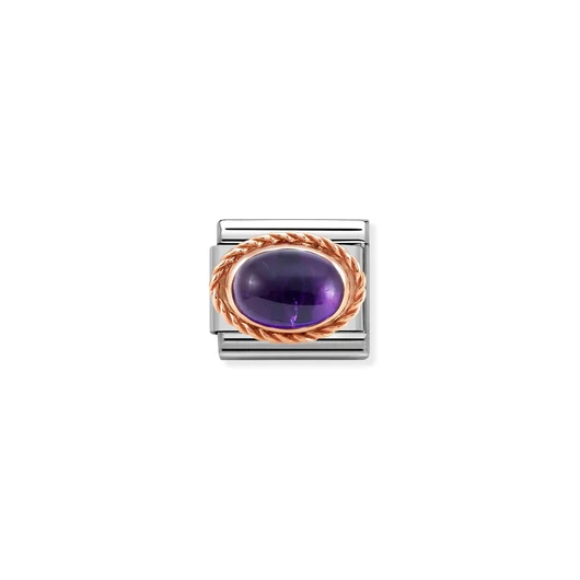 Nomination "Ametiszt" Ovális charm - 430507-35